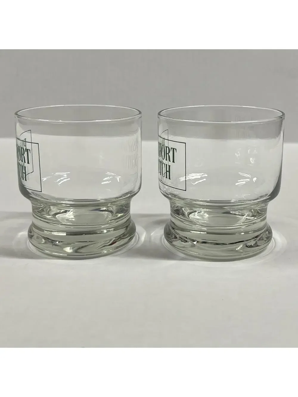 PASSPORT SCOTCH Whisky Rocks Glass SET OF TWO VTG Whiskey Glasses